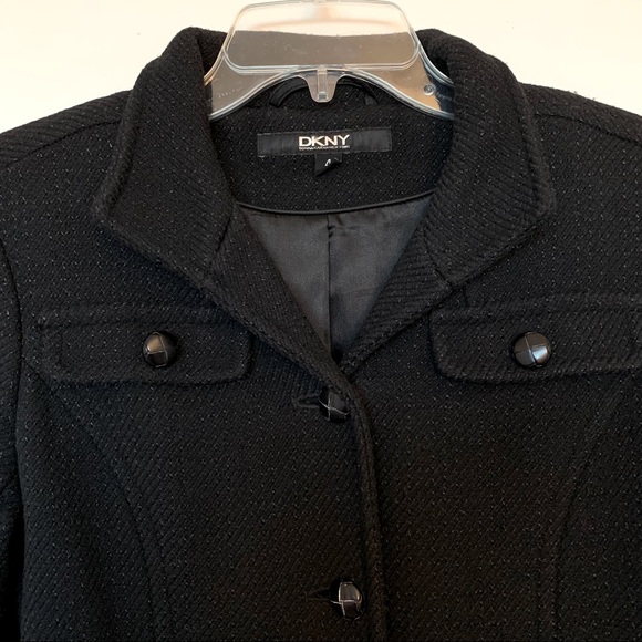 DKNY Textured Wool Coat - Picture 7 of 12